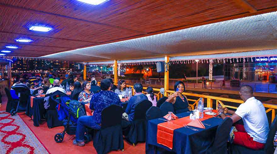 dhow cruise guests