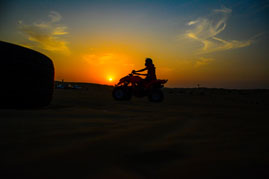 Exciting quad bike tour on the sand dunes of Dubai's desert