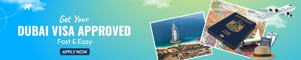 Dubai visa banner explaining Ok to Board requirement for certain nationalities