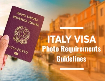 Italy visa photo requirements and guidelines with a passport