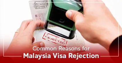 Malaysia visa with rejected stamp
